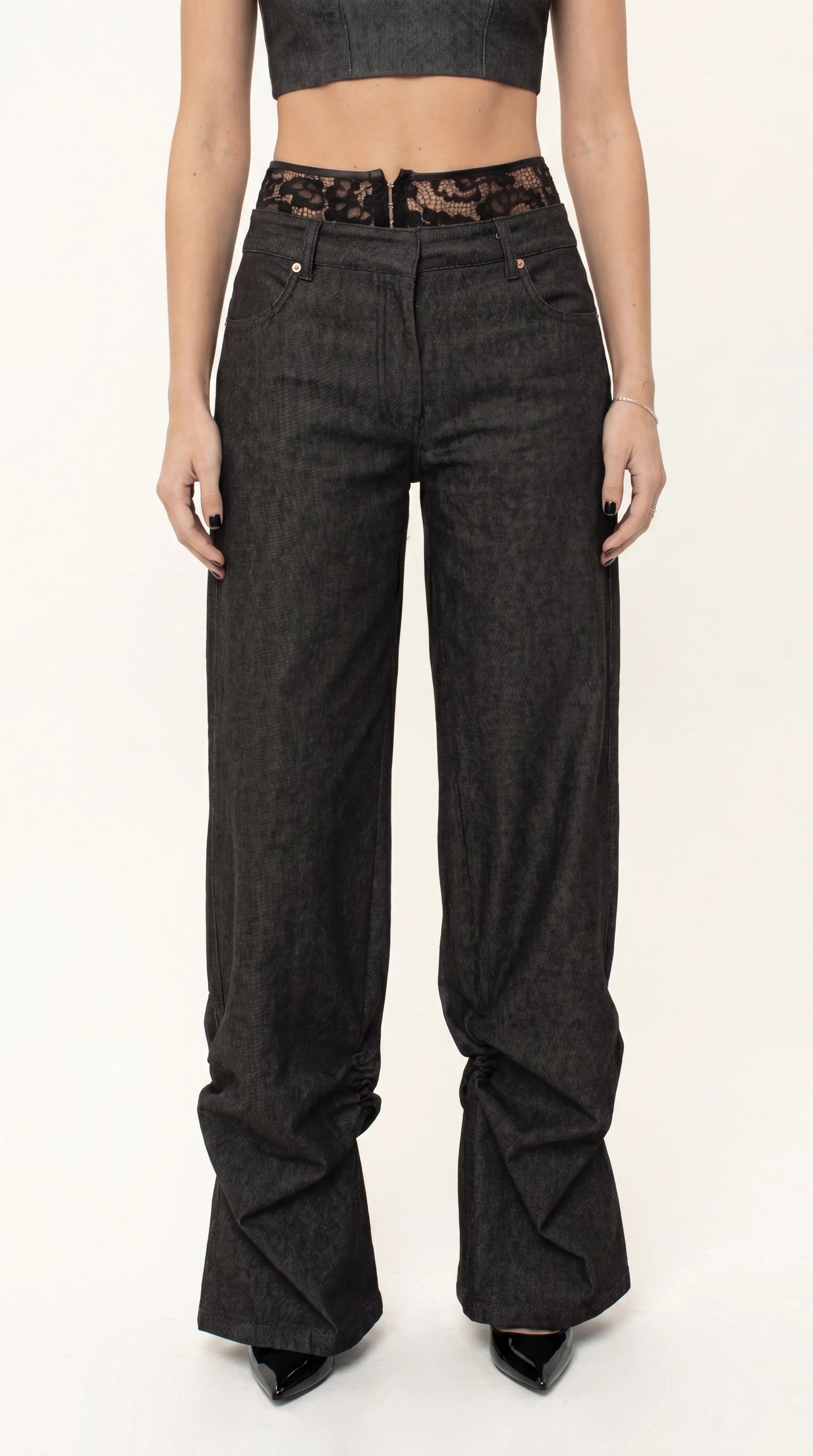 Jeans lace Gray