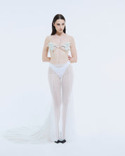 White Mesh Siren Skirt