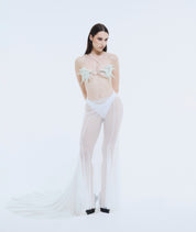 White Mesh Siren Skirt