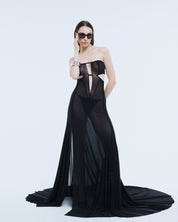 Sheer Mesh Siren Gown