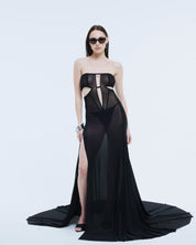 Sheer Mesh Siren Gown