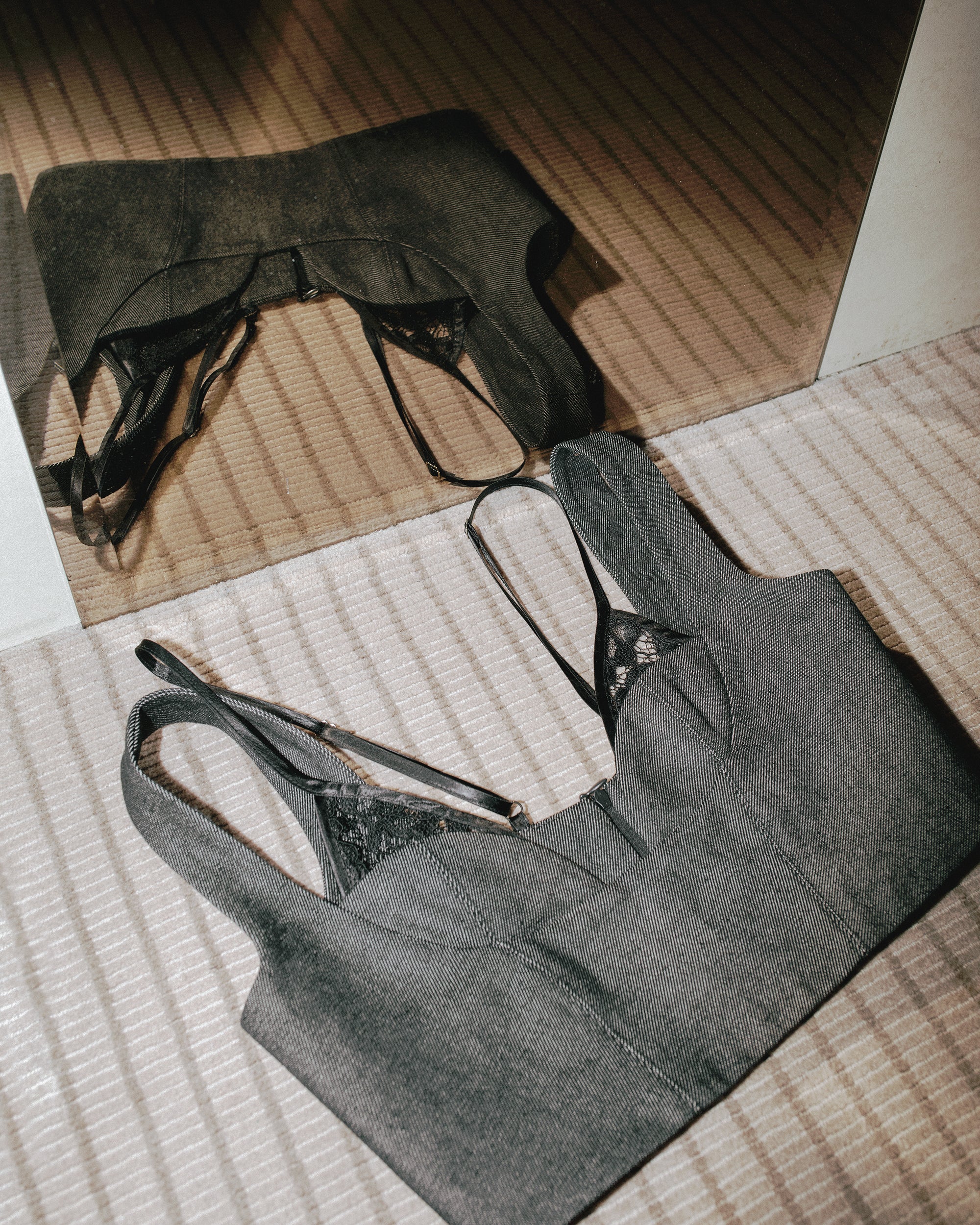 Top Bra lace Gray