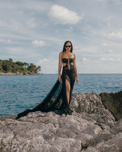 Sheer Mesh Siren Gown