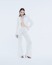 White Ecru Linen Pants