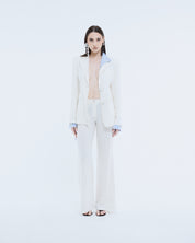 White Ecru Linen Pants