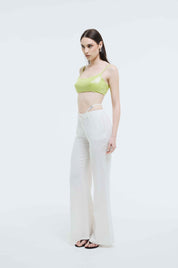 White Ecru Linen Pants