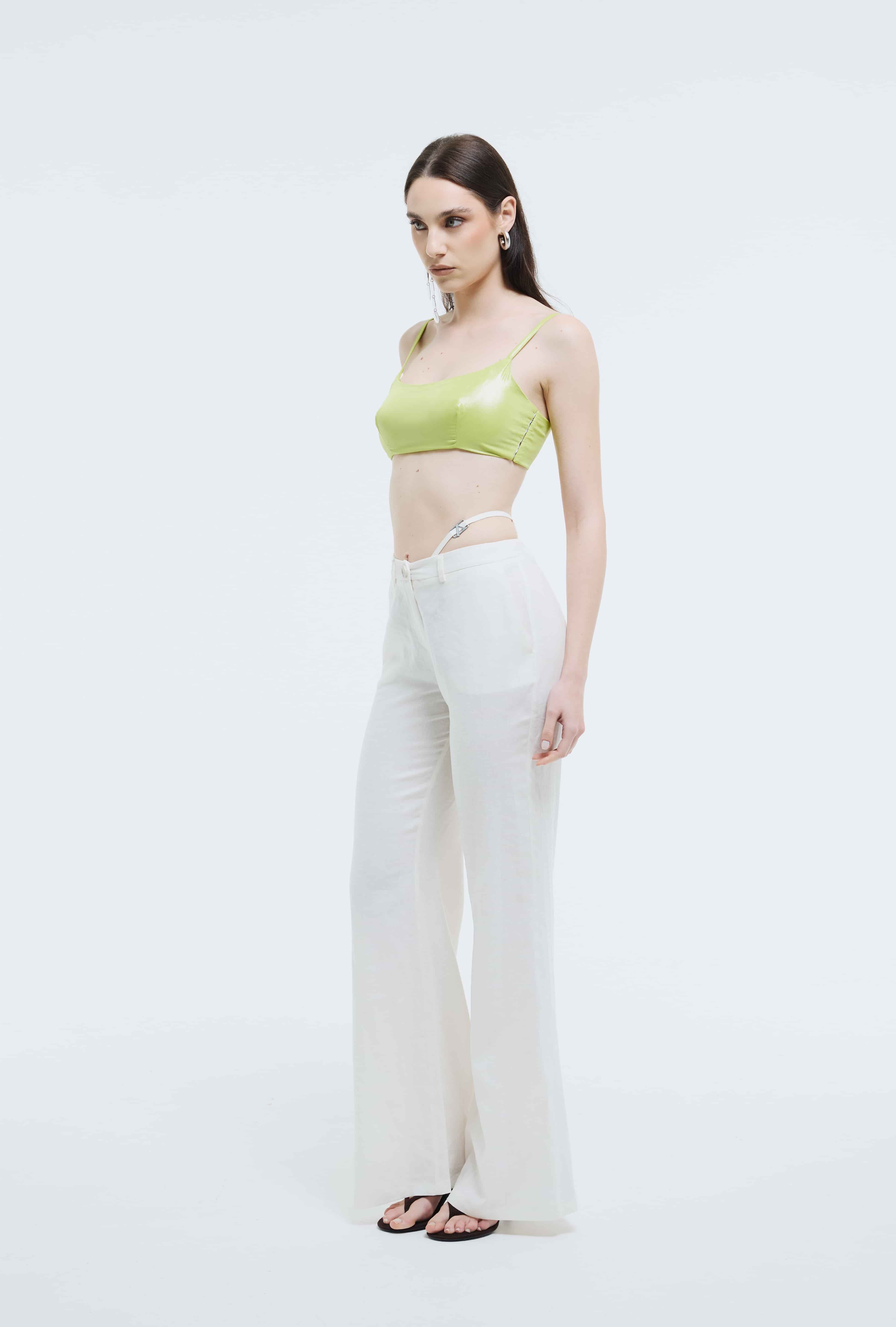 White Ecru Linen Pants