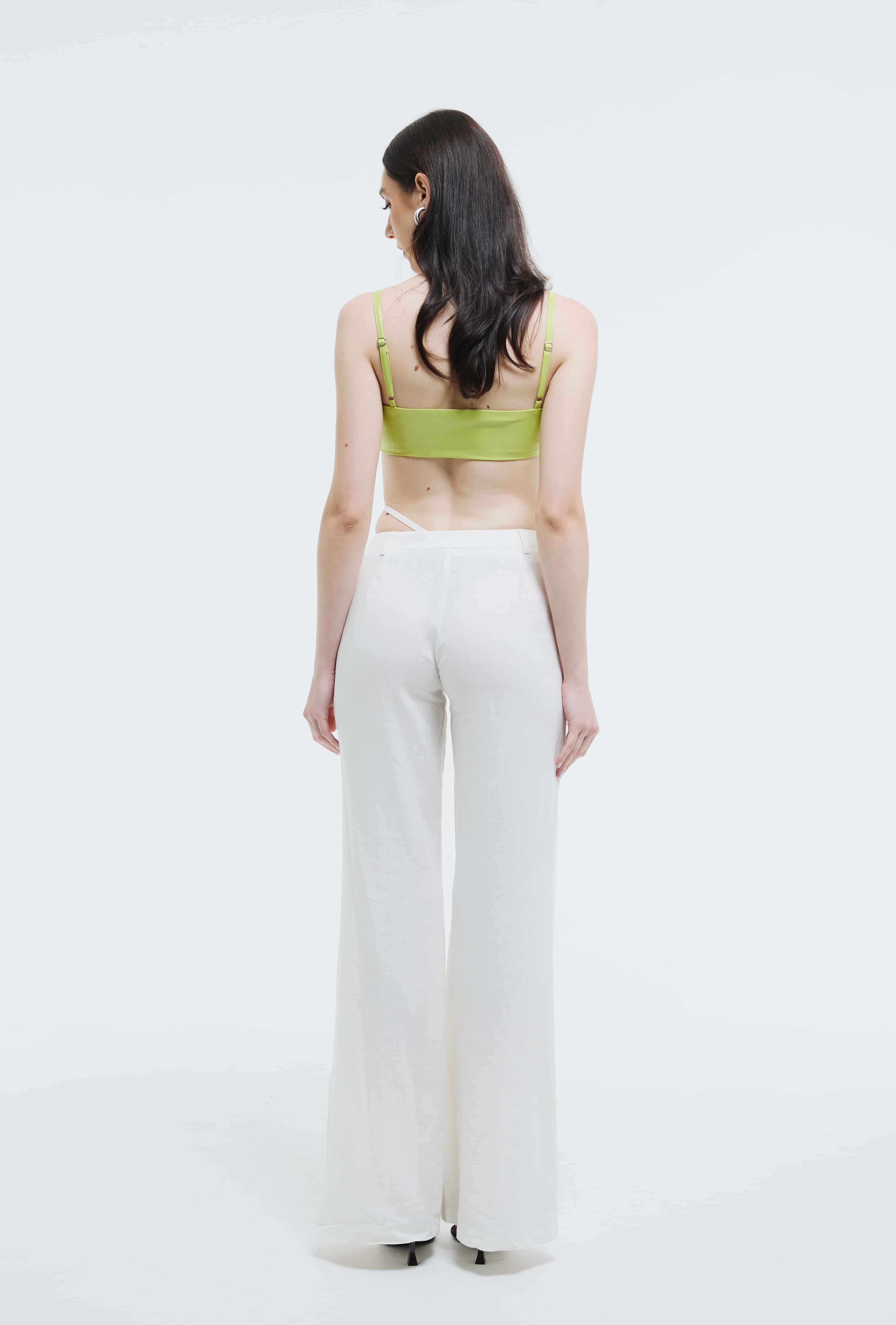 White Ecru Linen Pants