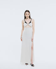 Ivory Origami Silk Dress