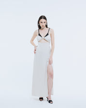 Ivory Origami Silk Dress